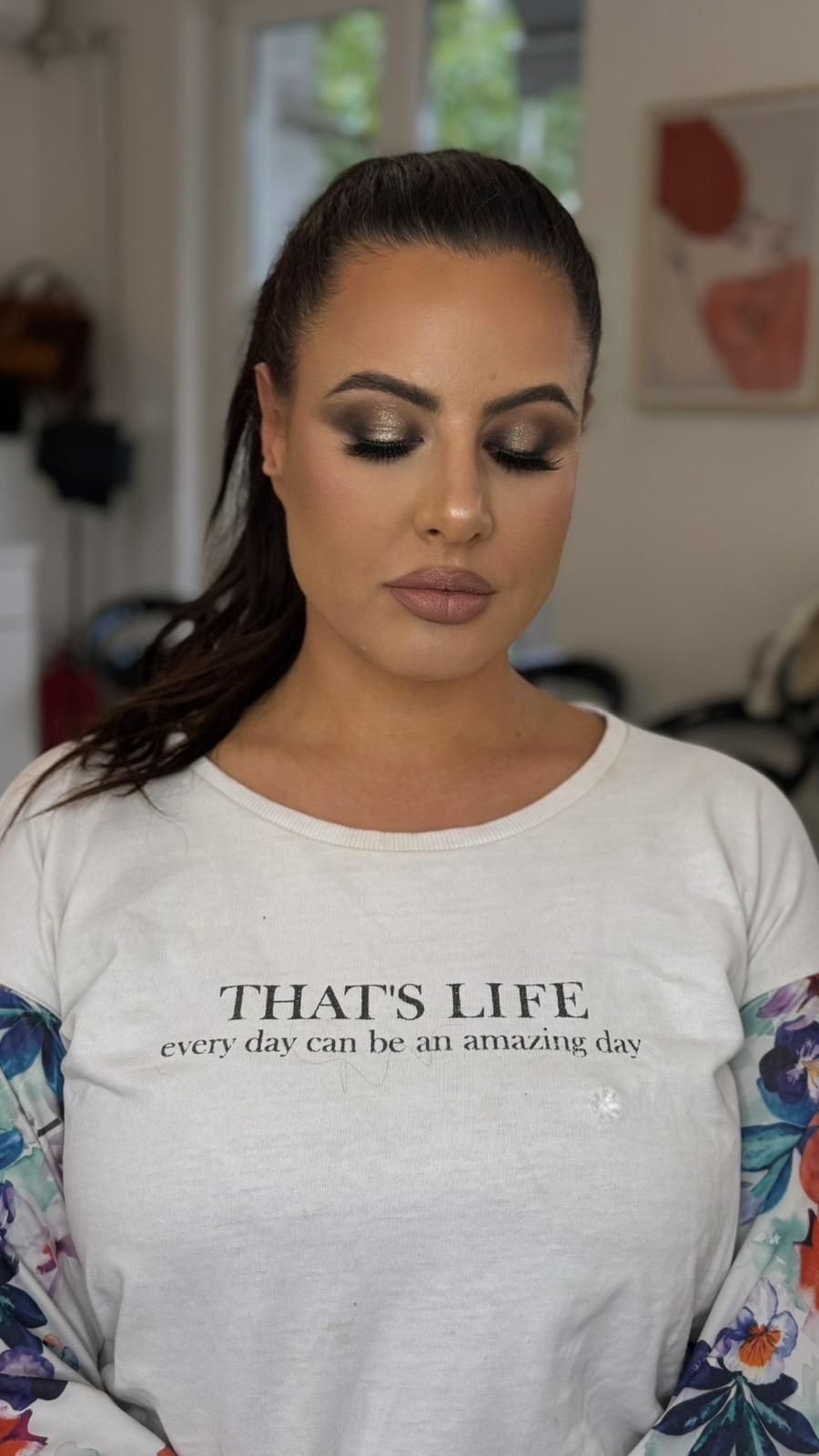 Professional face makeup look 25